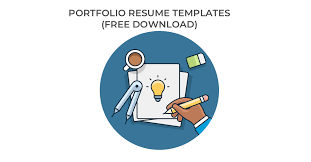 10 Portfolio Resume Templates Free Download Hloom