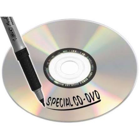  Marqueur permanent BIC pour CD / DVD (Noir) — Synapses Maroc