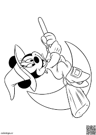 Some of the disney halloween coloring pages that are really popular include minnie mouse dressed as the evil queen from snow white goofy dressed as frankenstein donald duck as a demon and tigger trick or. Minnie Witch Halloween Coloring Pages Mickey Mouse And Friends Coloring Pages Colorings Cc