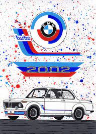 Bmw Turbo 2002 Painting In 2021 Bmw Art Bmw Turbo Bmw