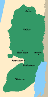 Location map of the west bank. Maps Palestine Teaching Trunk