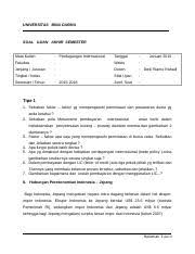Penghasilan rata rata untuk 6 orang adalah rp. Soal Uas Perdagangan Internasional Docx Universitas Bina Darma Soal Ujian Akhir Semester Mata Kuliah Perdagangan Internasional Tanggal Fakultas Waktu Course Hero