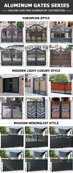 1.· main gate design should be unique because people recognize the interior design the front gate design for single floored house can be a double door gate with modern day locks. Aluminum Fence Garden Fence Powder Coated Metal Slat Fence Sliding Gate 2020 China Aluminum Garden Gate Sliding Courtyard Gate Made In China Com