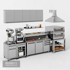 Pizza Maker 3d Model Download Maxbrute Furniture Visualization In 2020 Restaurant Kitchen Design Commercial Kitchen Design Restaurant Kitchen Equipment