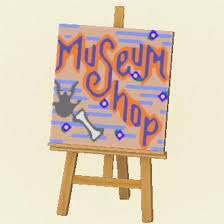 These must include at least one item from each category (bugs, fish, paintings, fossils). Museum Shop Sign Posters Pro Design Code Animal Crossing New Horizon