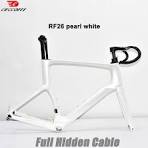 CECCOTTI RF26 نموذج كامل الكربون الطريق إطار دراجة هوائية مع مكبح قرصي كامل كابل داخلي تصميم مخصص اللون ايرو دراجة إطارات - AliExpress 18