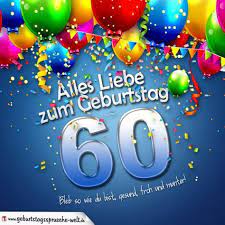 Geburtstag frau und klicke auf einen der darunter lll geburtstagsbilder kostenlos lustige bilder für. Geburtstagskarte Mit Bunten Ballons Konfetti Und Luftschlangen Zum 60 Geburtstag Geburtstag Animierte Geburtstagsgrusse Geburtstagsgrusse Bilder 60 Geburtstag