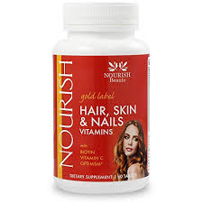 Faster hair growth can be promoted by taking vitamin c because it have an important role in collagen synthesis. Nourish Beaute Hair Growth Skin And Nails Vitamins Biotin Hair Growth Supplements Pills 60 Tablets From Amazon Accuweather Shop