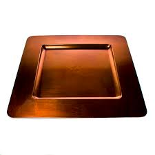 Plus the jay companies 1270172 13 round copper beaded plastic charger plate. Standard Copper Square Charger Plate 33cm X 33cm