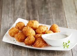 Savory Potato Tots Light And Crispy Dauphine Potatoes With Prosciutto Shallots And Herbs Savory Potato Food Recipes