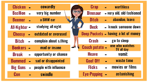 100 Common English Slang Words Phrases You Need To Know Esl Forums Slang Words Slang Words