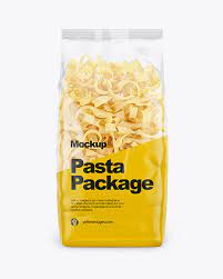 Download Plastic Bag With Fusilli Color Pasta Free Mockups Psd Template Design Assets