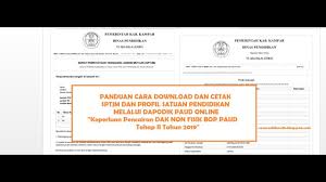 Uraian $ugas dan komite sekolah aniaty, s.pd. Cara Download Dan Cetak Sptjm Dan Profil Satuan Pendidikan Di Dapodik Paud Online Youtube