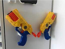 No more nerf darts and guns lying everywhere. Nerf Gun Wall Mount By Oneidmonstr Thingiverse