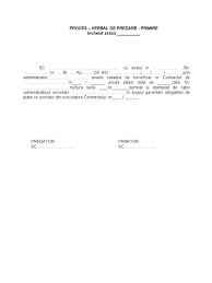 El a anunțat că a primit candidatura robertei metsola, propusă de grupul ppe. Proces Verbal De Predare Primire Pdf
