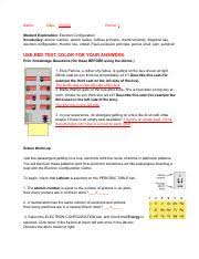 Student exploration electron configuration gizmo answer key. Gizmo Electron Configuration Activity Completed Docx Name Milagros Escalante Date Student Exploration Electron Configuration Vocabulary Atomic Number Course Hero