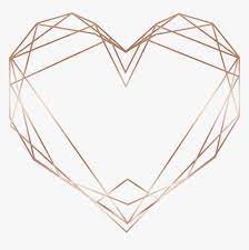 Love Heart Triangle Glitter Rosegold Geometric Geometric Rose Gold Heart Png Transparent Png Is Free Transpar Geometric Rose Rose Gold Heart Rose Gold