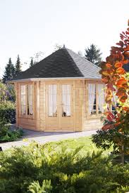 Holzpavillon verzapft pavillon gartenlaube gartenpavillon gartenhaus garten kvh. Holz Pavillon 8 Eck Gartenpavillon 4m O Im Landhausstil Geschlossen Vom Spielgerate Fachhandler
