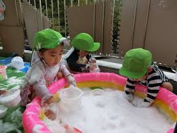 ふわふわ泡遊び☆パンダ組 - .HOIKU