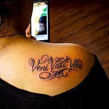 Maybe you would like to learn more about one of these? 16 Veni Vidi Vici Tattoos With Explained Meaning Latin Tattoo Veni Vidi Vici Tattoos