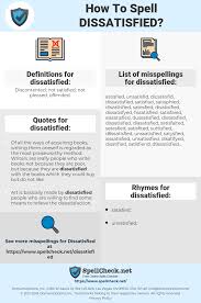 How To Spell Dissatisfied And How To Misspell It Too Spellcheck Net