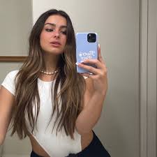 Hhnn sweat à capuche imprimé lettre blanche unisexe casual hommes et femmes addison rae sports sweat à capuche amusant à capuche (taille: Addison Rae Addisoneasterling Instagram 80 Gotceleb