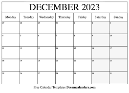 December 2023 Calendar Free Blank Printable Templates
