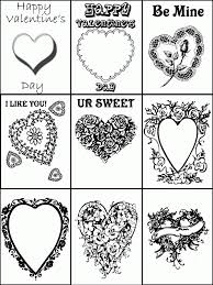 Valentines day cards with a coloring theme. Coloring Pages For Valentines Day Cards Coloring Home