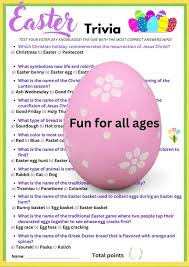 Buy Easter Trivia Game/ Check Your Knowledge of Easter Holiday Online in  India