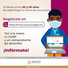 Una vez en el sitio, el usuario deberá ingresar la curp y seleccionar un botón para expresar el deseo de vacunarse. Secretaria De Salud La Vacunacion Contra Covid19 Continua Si Eres Poblacion De 50 A 59 Anos De Edad Registrate En Http Mivacuna Salud Gob Mx Mecuido Poramoralavida Facebook