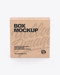 Milk packaging mockup 18 августа 2020, 01:00. Kraft Box Mockup In Box Mockups On Yellow Images Object Mockups