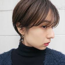 前髪長めのマッシュショート コンパクトとにして小顔に 横顔美人ショート 素敵ショートにします カット films 独自の jp teshil com 前髪長め マッシュショート ボブパーマ
