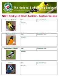 Free Pdf Backyard Bird Checklist One For Eastern North American One For Western North America Backyard Birds Bird Backyard