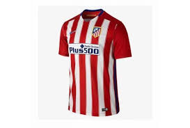 Camisa camiseta uniforme blusa atlético de madrid listrada. Camiseta Atletico De Madrid Nino Temp 2015 2016 Doblete