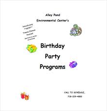 You also have to include details about the venue, time and date of the event as you can see in any quality sample event program. 8 Birthday Program Templates Pdf Psd Free Templates