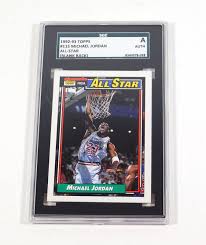 For many, it's hard to fathom why these cards can go so high. 1992 93 Topps Michael Jordan 115 All Star Blank Back Sgc Authenticated Slabbed