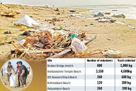 Water sports are also an attraction of this place. Volunteers Combat Sea Of Trash Remove 7 000 Kg From City Shores Dtnext In