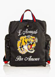 Gucci Black L Aveugle Par Amour Backpack Grailed Com Gucci Outfits Gucci Black Gucci