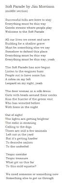 Soft Parade By Jim Morrison Jim Morrison Poetry Jim Morrison Inspirational People