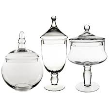 Our traditional glass storage jars have airtight bail & seal closures to hermetically seal out air and moisture. Wholesale Glass Apothecary Jars Set Of 3 H 16 5 12 10 Apothecary Jar Set