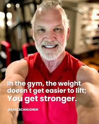 In the gym, the weight doesn't get easier to lift; you get stronger. In  life, events don't get easier to handle. You become better equipped to  handle them. Keep growing. I will