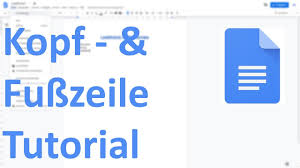 Open the document in google docs. Kopfzeile Und Fusszeile Google Docs Tutorial Youtube