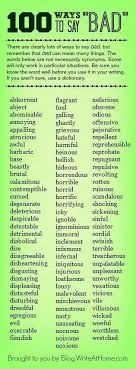 100 Words To Use Instead Of Bad Writing Words Writing Tips English Writing