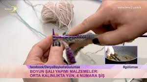 Derya Baykal La Gulumse Boyun Sali Yapimi Youtube Sal Orgu Orgu Modelleri