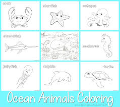 The oceans cover just over 70% of the earth's surface and contain all kinds of unique and amazing animals. Just Color Ocean Animals 1 1 1 1