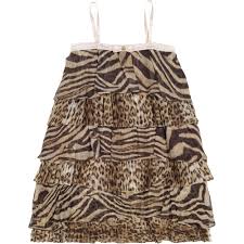 Lovely in yellow abstract print, this roberto cavalli dress is here to take your breath away and will make sure you stand out in the crowd! Roberto Cavalli Girls Tiger Leopard Print Ruffle Dress Bambinifashion Com