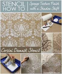 Get great deals on wall texture in home paint rollers & sponges. Stencil How To Easy Sponge Roller Texture And Stencil Shadow Shift Royal Design Studio Stencils