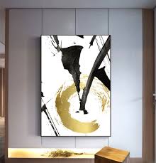 Black And Gold Abstract Artwork Abstract Gold Foil Print Black And Gold Modern Wall Art Etsy Etsy Wall Art Modern Art Paintings Abstract Canvas Painting