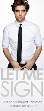 A video inspired by rob pattinson, the man and his music. Let Me Sign Petition For Robert Pattinson To Release An Album Home Facebook