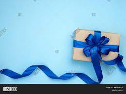 264 35 rose frame diamond. Gift Box Blue Ribbon Image Photo Free Trial Bigstock